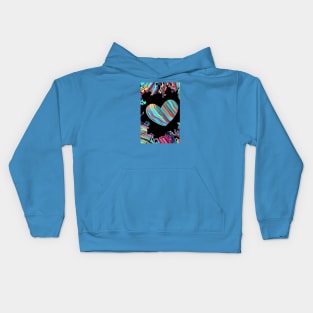 Rainbow love Abstract Kids Hoodie